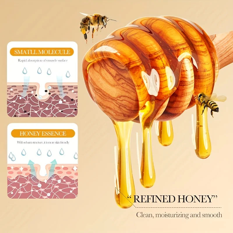 Natural Honey Handmade Soap Set with Essential Oils - 100g x 2pcs, Unisex, Perfect for Home or Travel