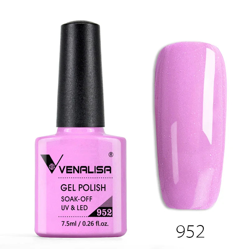 VENALISA Reflective Disco Glitter Full Coverage Super Diamond Sparkle Pigment Gel Nail Polish Soak off UV LED Nail Gel Varnish