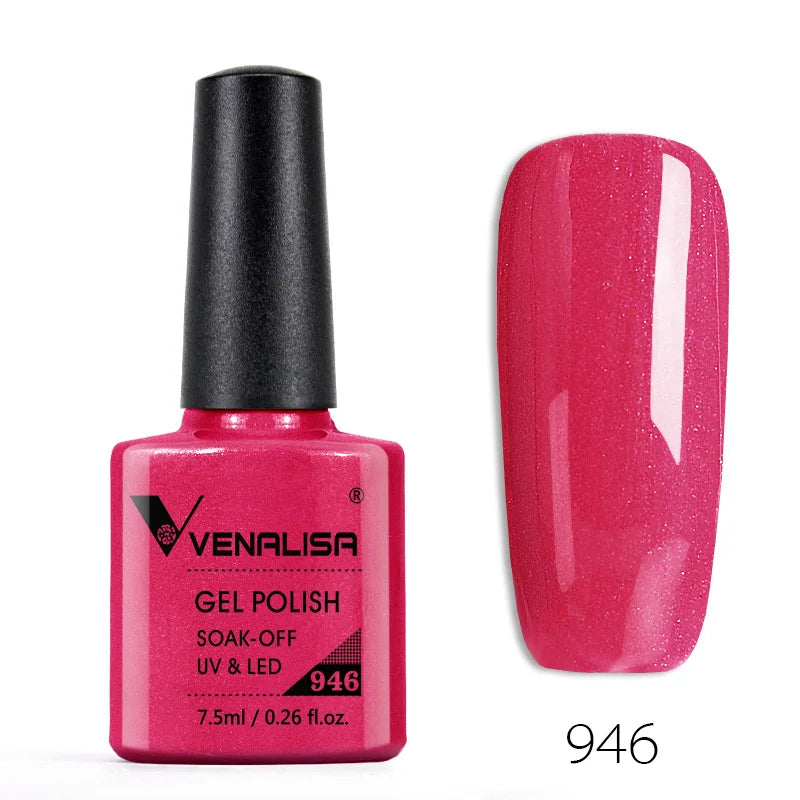 VENALISA Reflective Disco Glitter Full Coverage Super Diamond Sparkle Pigment Gel Nail Polish Soak off UV LED Nail Gel Varnish