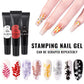 KADS Stamping Gel Polish 8ml Gel Paint Nail Polish for Stamping Print Black White UV Gel Vanish for Nail Art Stamp Plate Tool