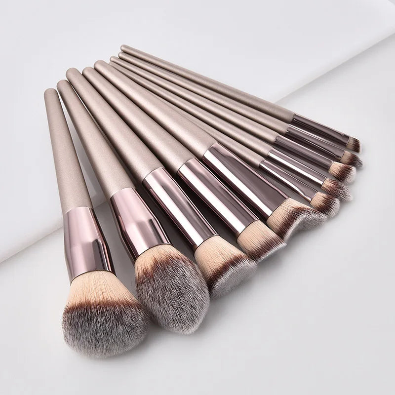 Champagne Finish Brush Set