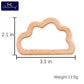 10pc Wooden Teether Animals Beech Teething Grasping Wooden Animal Toy Rodent Baby Teether Pendant DIY  Pacifier Chain Kids Goods