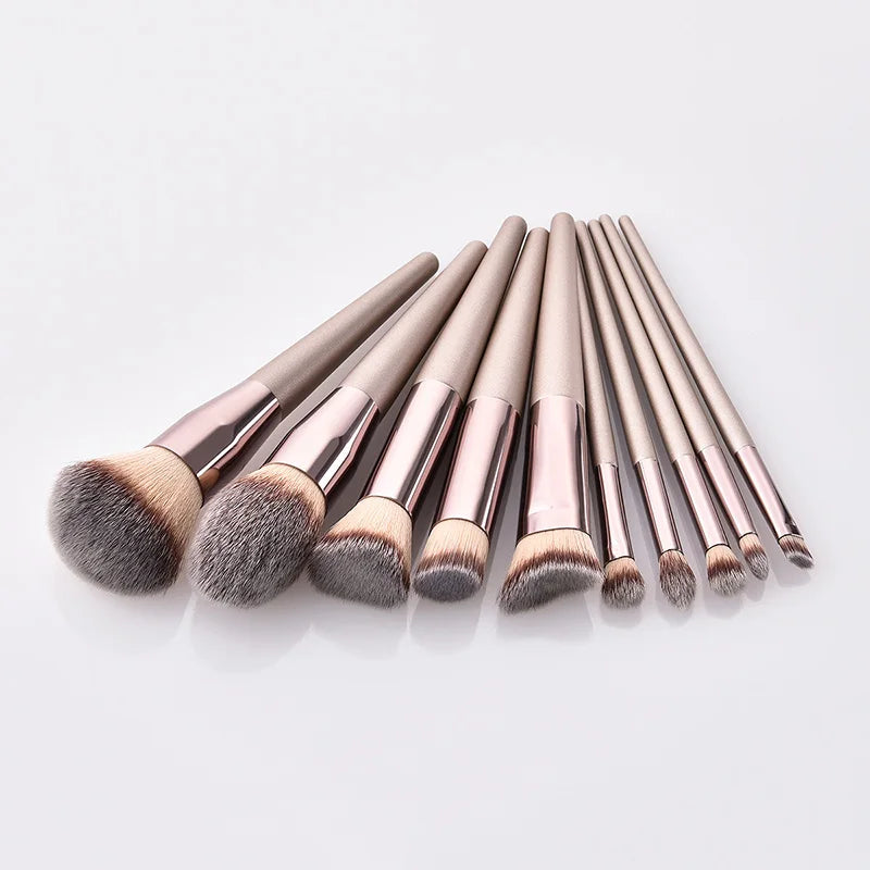Champagne Finish Brush Set