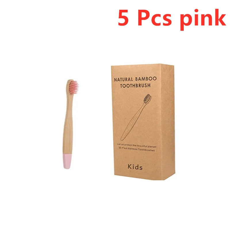 New  Organic Children's Bamboo Toothbrush ten Colors Soft Fibre Bristles Biodegradable Handle Eco Friendly Kids Toothbrushes