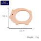 10pc Wooden Teether Animals Beech Teething Grasping Wooden Animal Toy Rodent Baby Teether Pendant DIY  Pacifier Chain Kids Goods