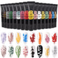 KADS Stamping Gel Polish 8ml Gel Paint Nail Polish for Stamping Print Black White UV Gel Vanish for Nail Art Stamp Plate Tool