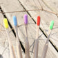 5 or 10 Pcs/Set Environmental Bamboo Fiber Toothbrush For Oral Health Low Carbon Medium Soft Bristle Wood Handle Toothbrush