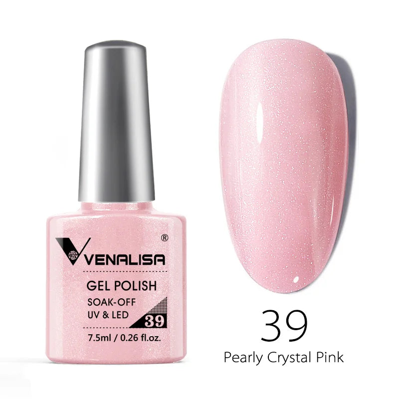 VENALISA Reflective Disco Glitter Full Coverage Super Diamond Sparkle Pigment Gel Nail Polish Soak off UV LED Nail Gel Varnish