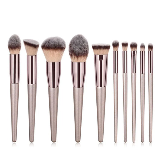Champagne Finish Brush Set