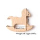 10pc Wooden Teether Animals Beech Teething Grasping Wooden Animal Toy Rodent Baby Teether Pendant DIY  Pacifier Chain Kids Goods