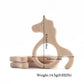 10pc Wooden Teether Animals Beech Teething Grasping Wooden Animal Toy Rodent Baby Teether Pendant DIY  Pacifier Chain Kids Goods