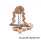 10pc Wooden Teether Animals Beech Teething Grasping Wooden Animal Toy Rodent Baby Teether Pendant DIY  Pacifier Chain Kids Goods
