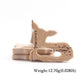 10pc Wooden Teether Animals Beech Teething Grasping Wooden Animal Toy Rodent Baby Teether Pendant DIY  Pacifier Chain Kids Goods