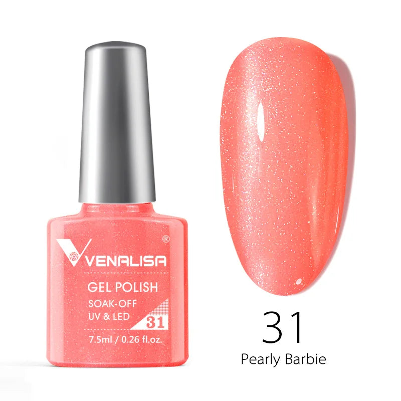VENALISA Reflective Disco Glitter Full Coverage Super Diamond Sparkle Pigment Gel Nail Polish Soak off UV LED Nail Gel Varnish