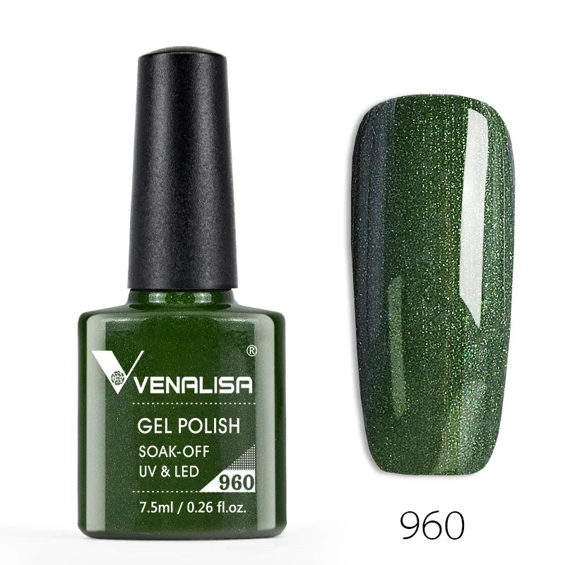 VENALISA Reflective Disco Glitter Full Coverage Super Diamond Sparkle Pigment Gel Nail Polish Soak off UV LED Nail Gel Varnish