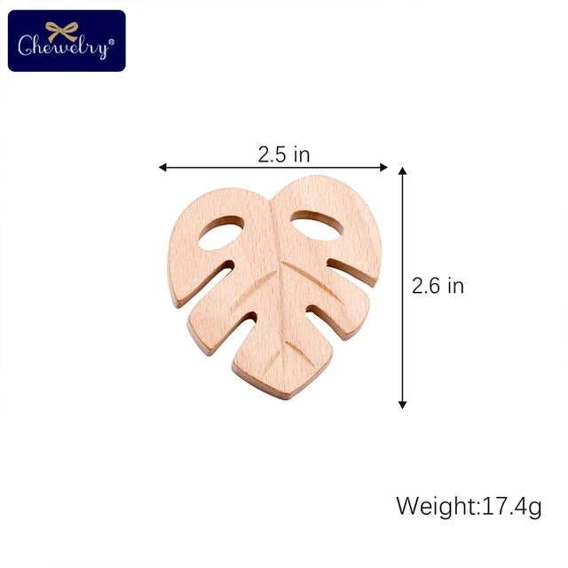 10pc Wooden Teether Animals Beech Teething Grasping Wooden Animal Toy Rodent Baby Teether Pendant DIY  Pacifier Chain Kids Goods