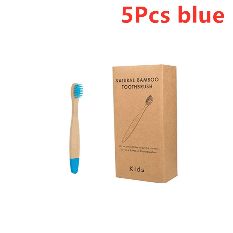 New  Organic Children's Bamboo Toothbrush ten Colors Soft Fibre Bristles Biodegradable Handle Eco Friendly Kids Toothbrushes