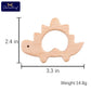 10pc Wooden Teether Animals Beech Teething Grasping Wooden Animal Toy Rodent Baby Teether Pendant DIY  Pacifier Chain Kids Goods