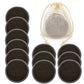 Reusable Bamboo Makeup Remover Pads 12pcs/Bag Washable Rounds Cleansing Facial Cotton Make Up Removal Pads Tool
