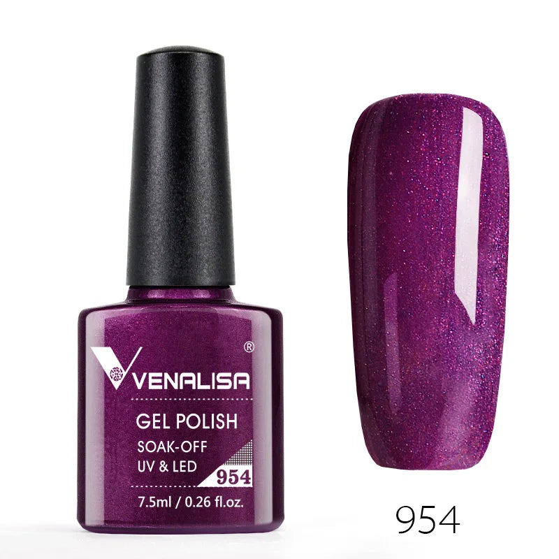 VENALISA Reflective Disco Glitter Full Coverage Super Diamond Sparkle Pigment Gel Nail Polish Soak off UV LED Nail Gel Varnish