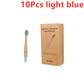 New  Organic Children's Bamboo Toothbrush ten Colors Soft Fibre Bristles Biodegradable Handle Eco Friendly Kids Toothbrushes