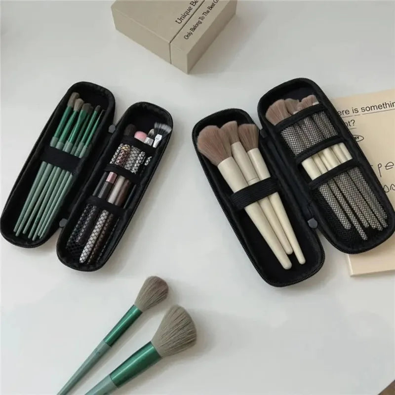 Double Zipper Makeup Brush Case