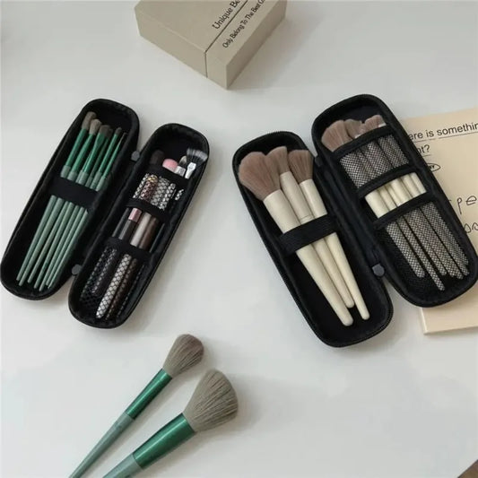 Double Zipper Makeup Brush Case