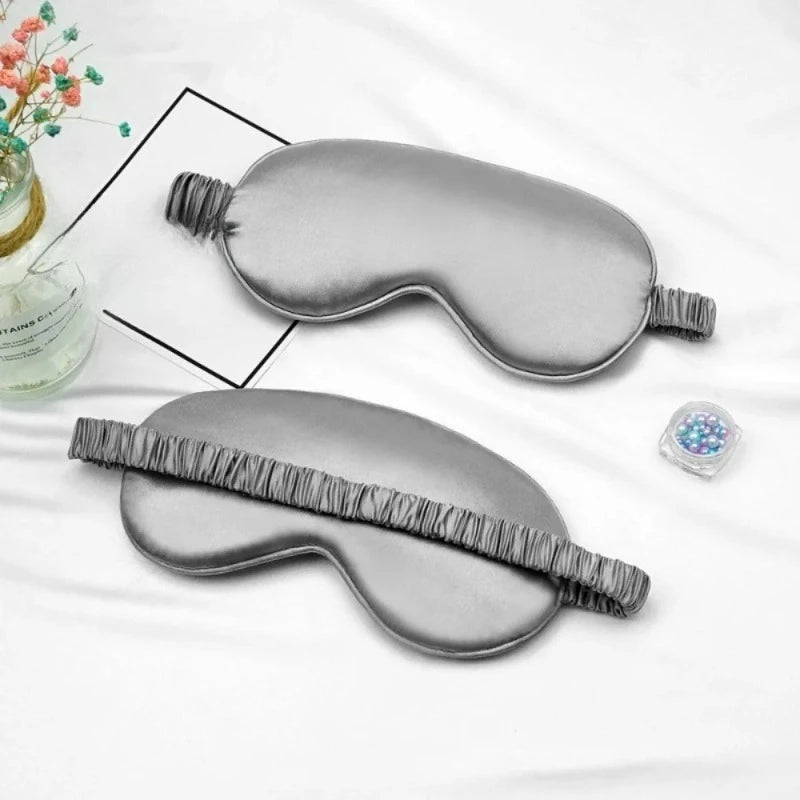 Silk Sleep Mask Soft Eye Masks 100% Blackout Adjustable Strap Zero Eye Pressure Blindfold for Uninterrupted Rest