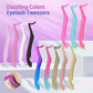 Eyelash Curler High Density Flower Grafting Eyelash Tool Seahorse Shaped Design Straight and Curved Eyelash Extension Tweezers