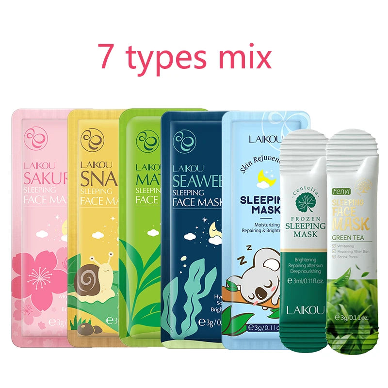 Seven Piece Sleeping Mask Set