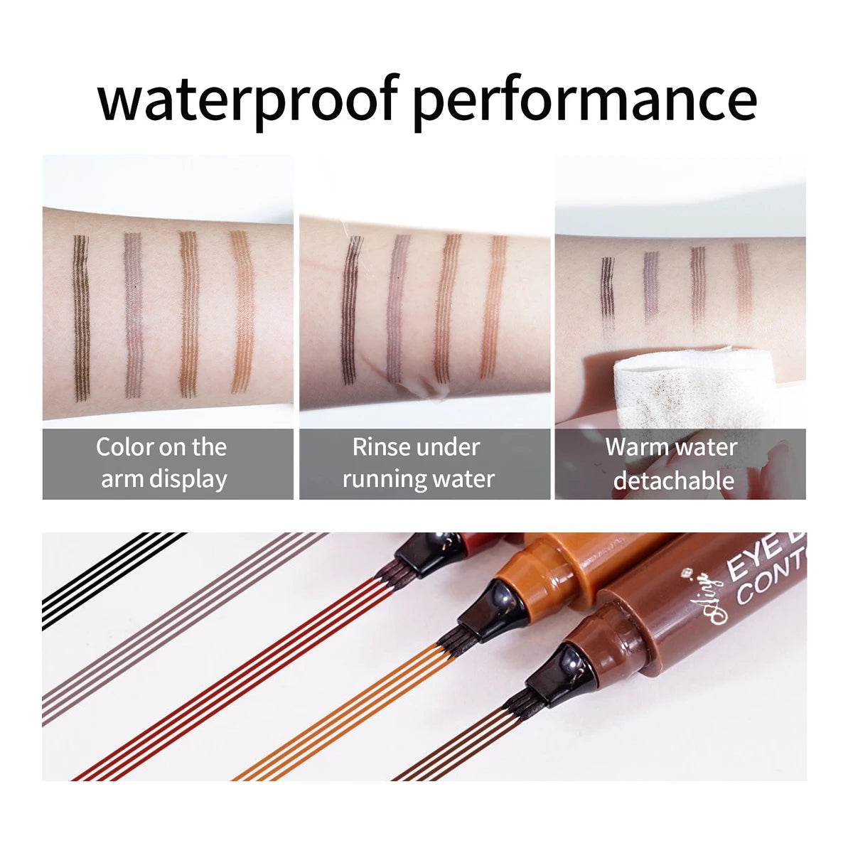 Four-Tip Liquid Brow Pen