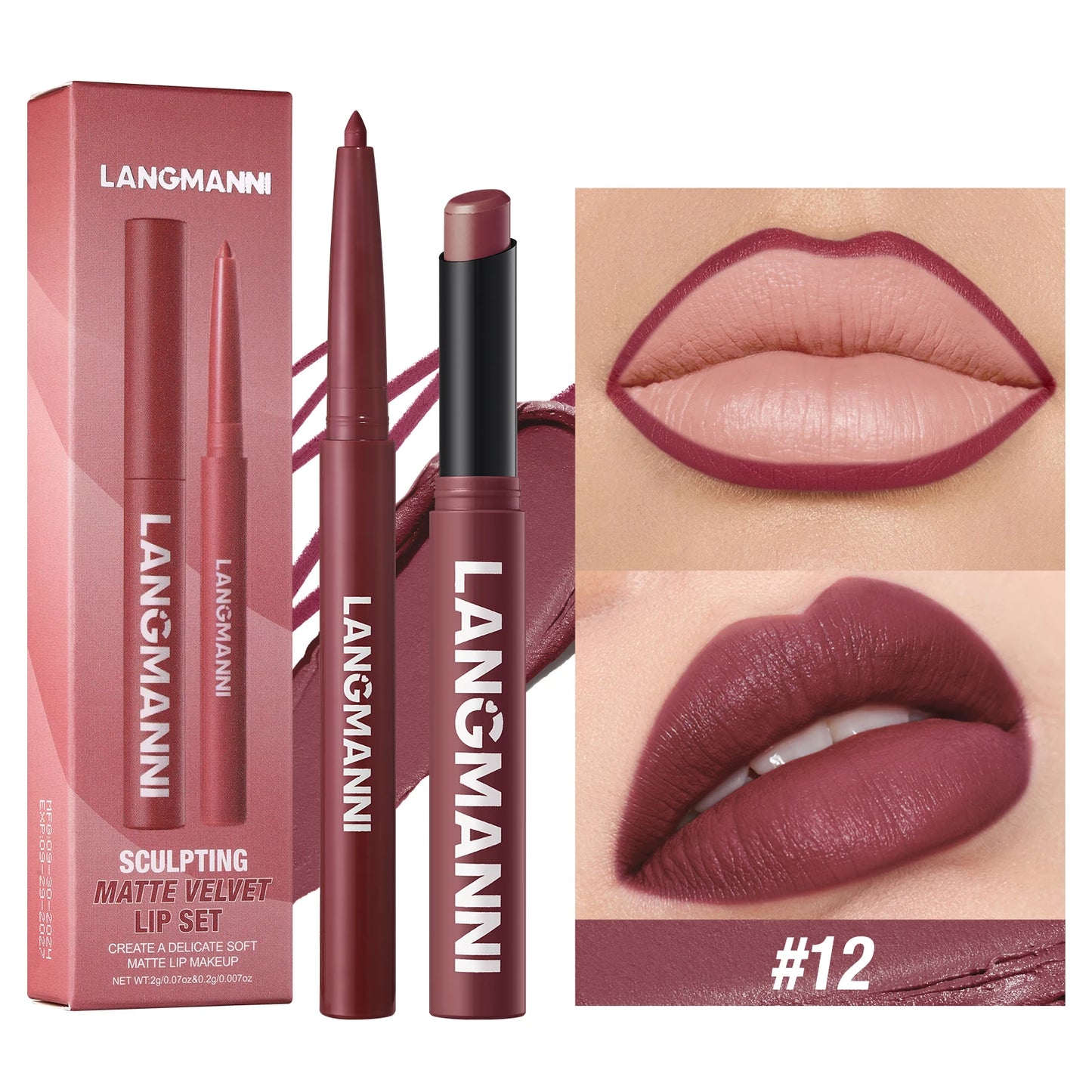 Dual Lipliner Lipstick Pencil