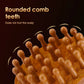 Sandalwood Massage Comb Finger Ring Comb Head Meridian Comb Scalp Massager Anti-Static Wooden Brush Guasha Tool for Full Body