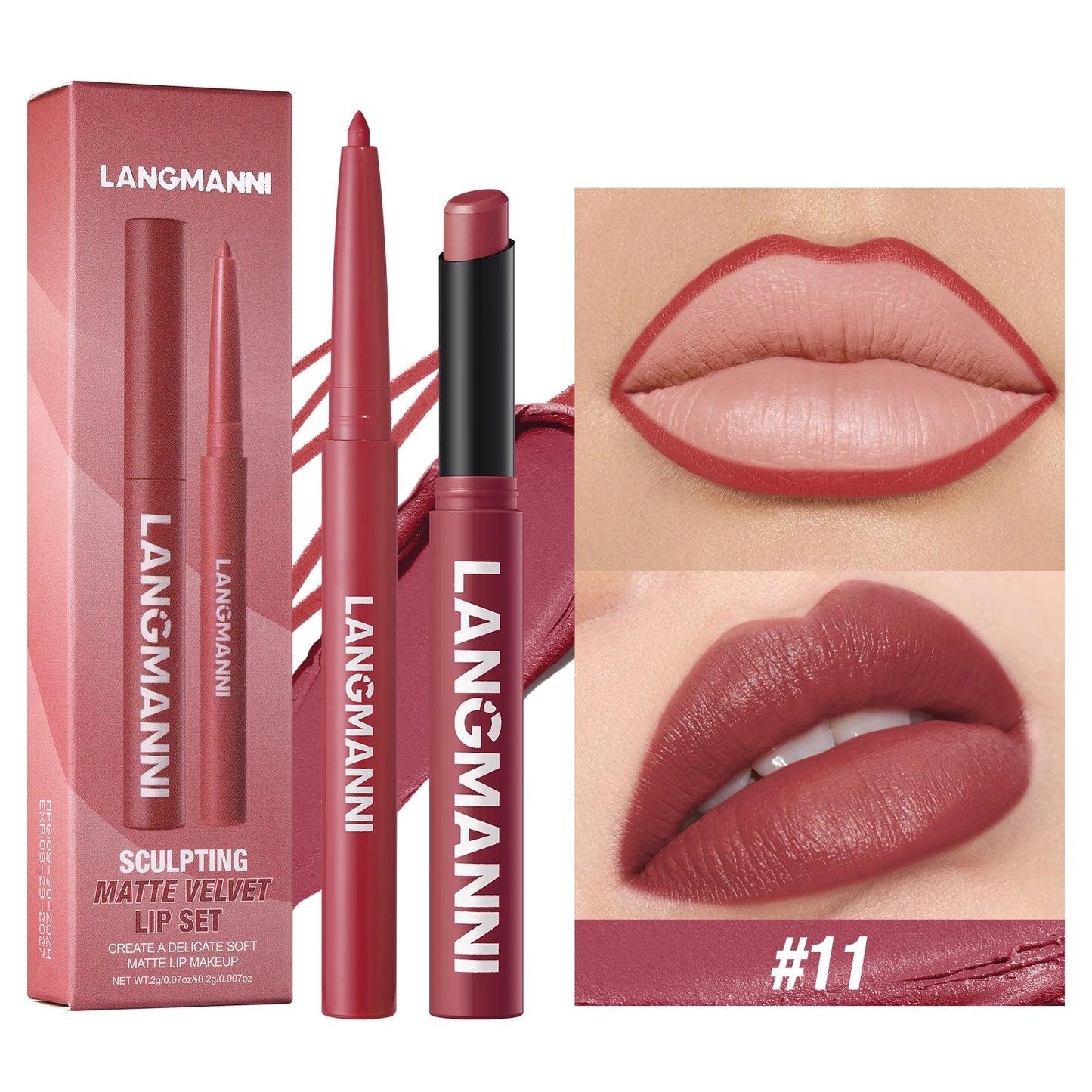 Dual Lipliner Lipstick Pencil