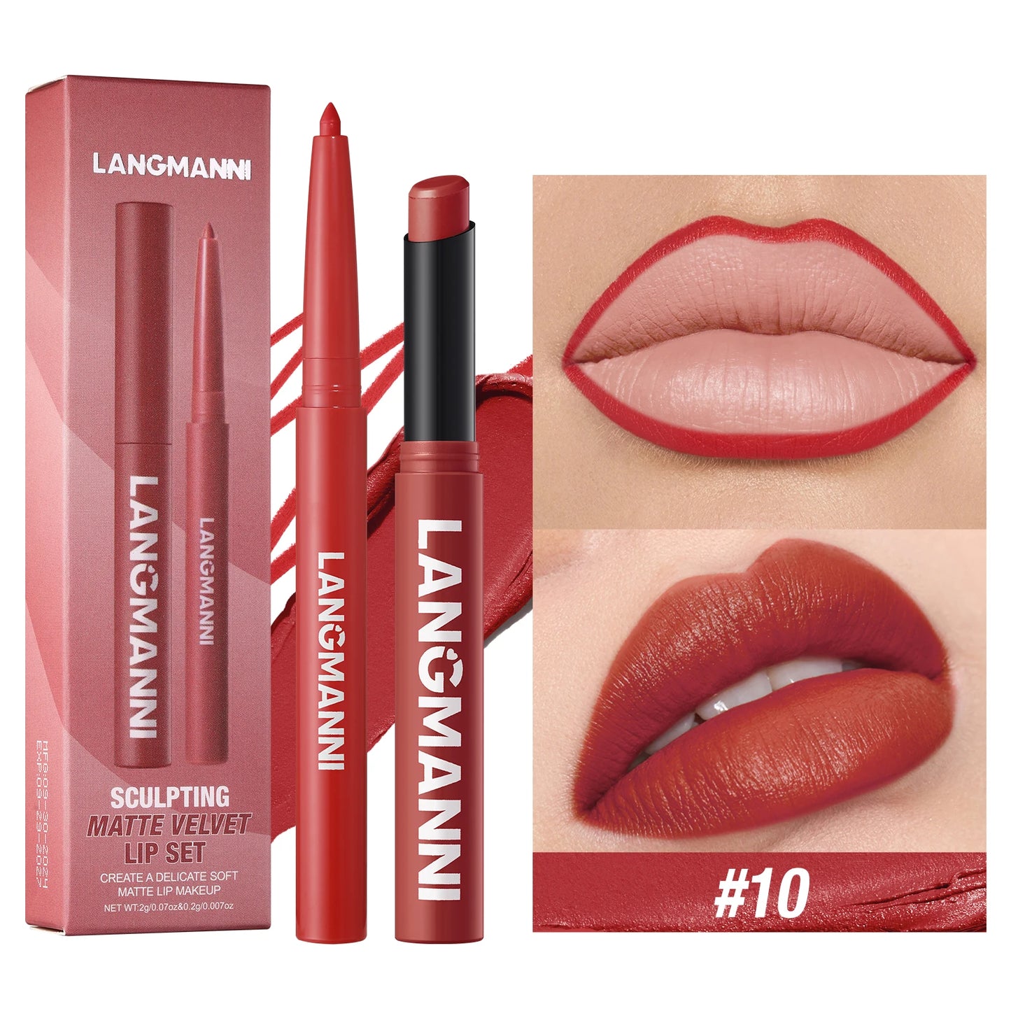 Dual Lipliner Lipstick Pencil