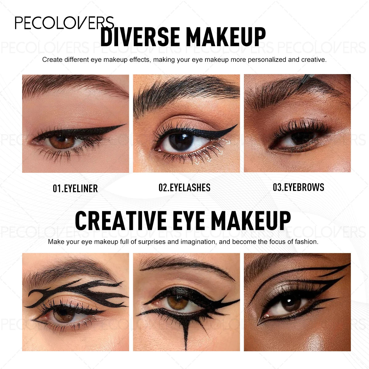 Three Piece Liquid Eyeliner Set