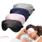Silk Sleep Mask Soft Eye Masks 100% Blackout Adjustable Strap Zero Eye Pressure Blindfold for Uninterrupted Rest
