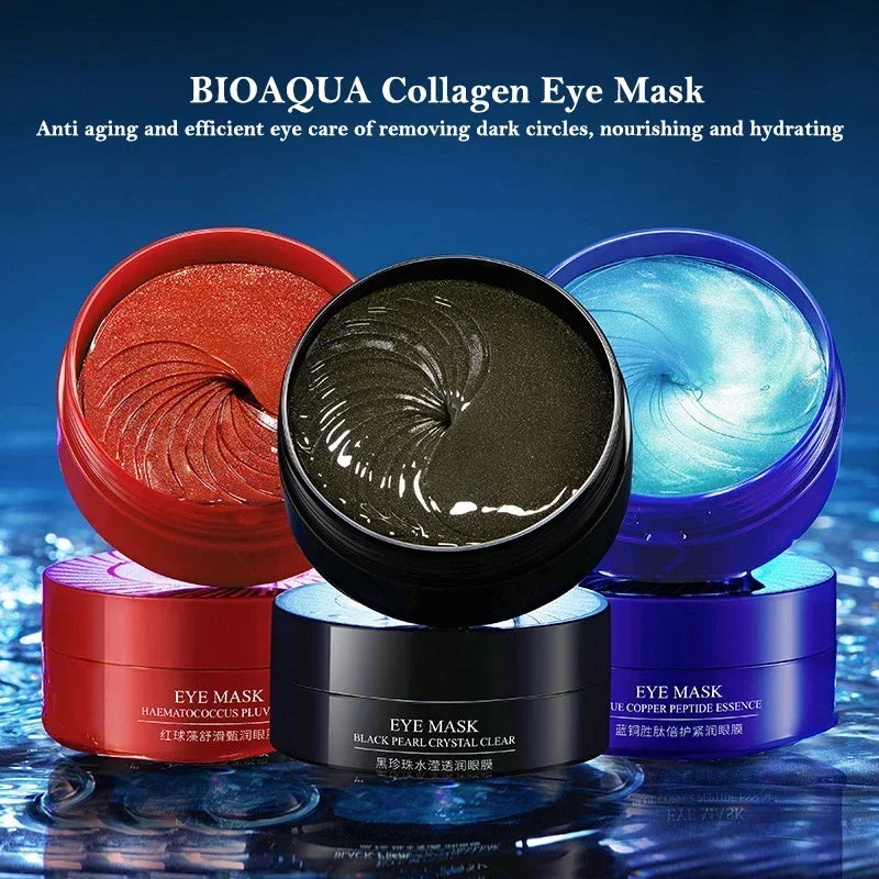 Collagen Eye Mask 60pcs Moisturizing Hydrating Firming Anti Dark Circles Eye Bags skincare Gel Masks Eyepatch Beauty Eye Patches