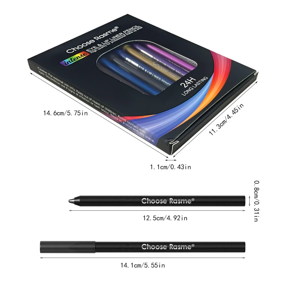 Twelve Piece Shimmer Eyeliner Set
