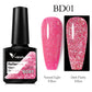 VENALISA Reflective Disco Glitter Full Coverage Super Diamond Sparkle Pigment Gel Nail Polish Soak off UV LED Nail Gel Varnish