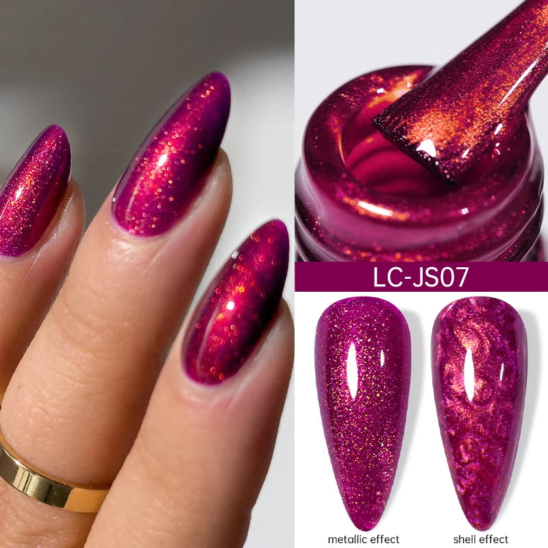 LILYCUTE 7ML Thermal Gel Nail Polish Ultra-thin Temperature Color Changing Gel Polish Semi Permanent UV Gel Nail Art Gel Varnish