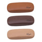 High Quality Wood Grain Hard Kit Holder Metal Reading Glasses Case For Men And Women PU Leather Eyeglass Box