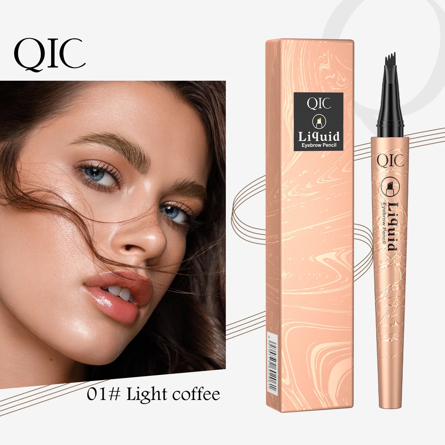 Four-Tip Waterproof Brow Pen