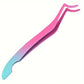 Eyelash Curler High Density Flower Grafting Eyelash Tool Seahorse Shaped Design Straight and Curved Eyelash Extension Tweezers