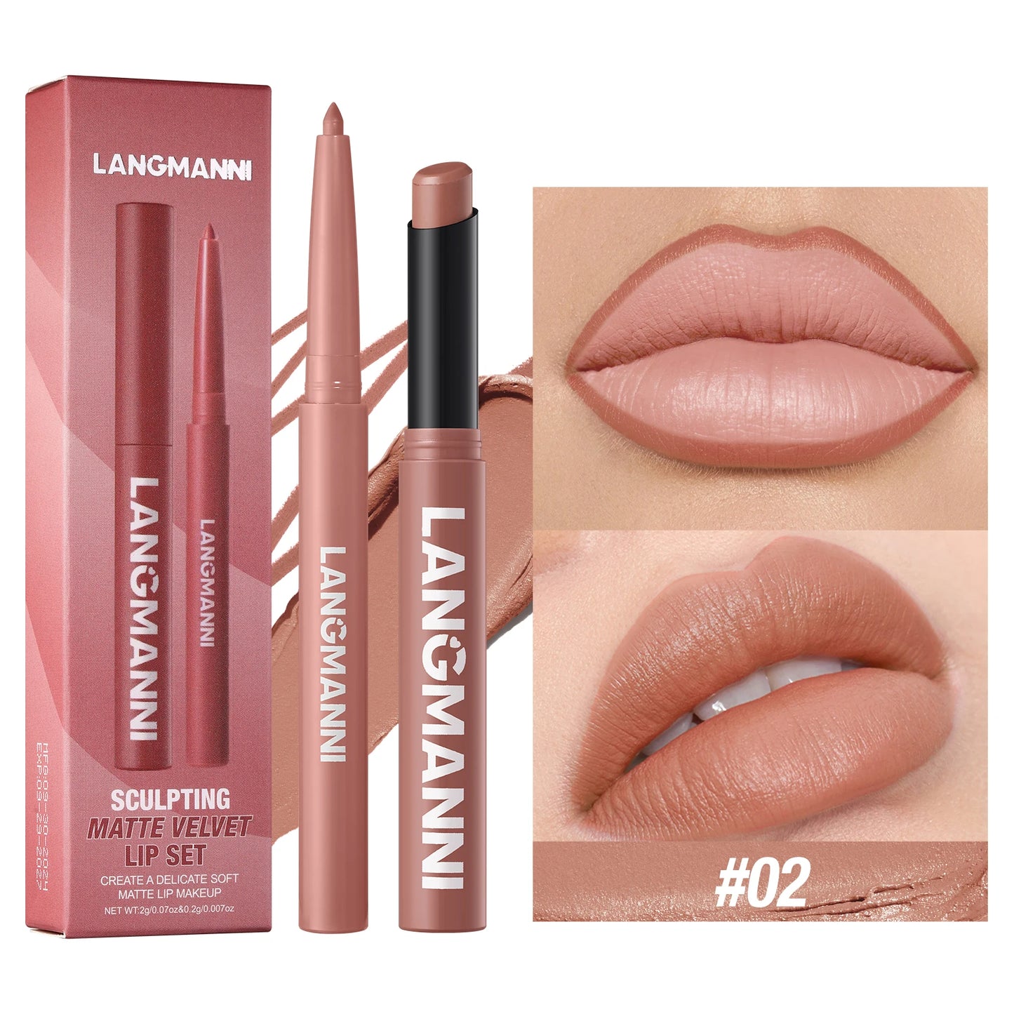 Dual Lipliner Lipstick Pencil