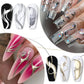 LILYCUTE 5ML Metallic Painting Liner Gel Nail Polish Super Bright Gold Silver Mirror Drawing Gel Semi Permanent Line French Nail