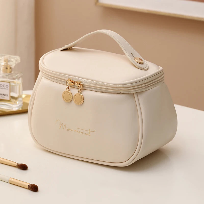 Reusable PU Leather Makeup Bag