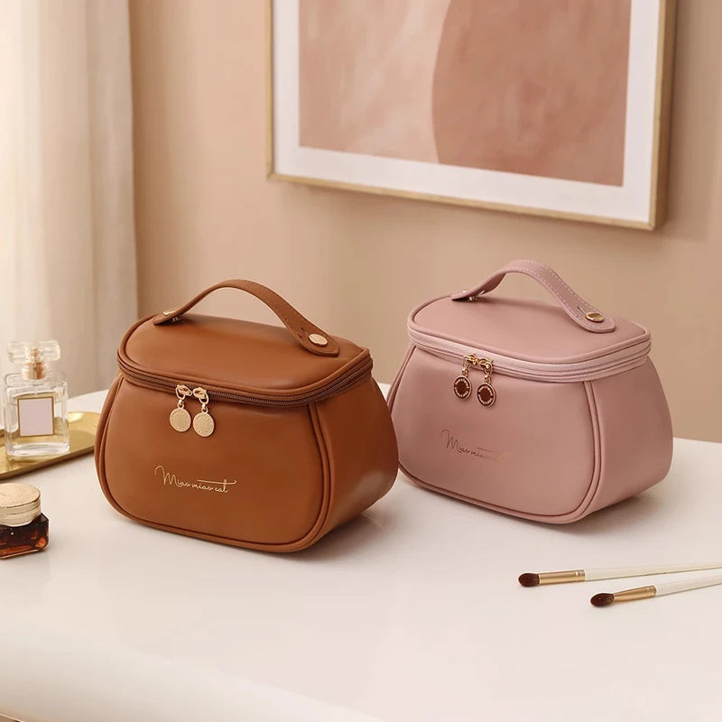 Reusable PU Leather Makeup Bag