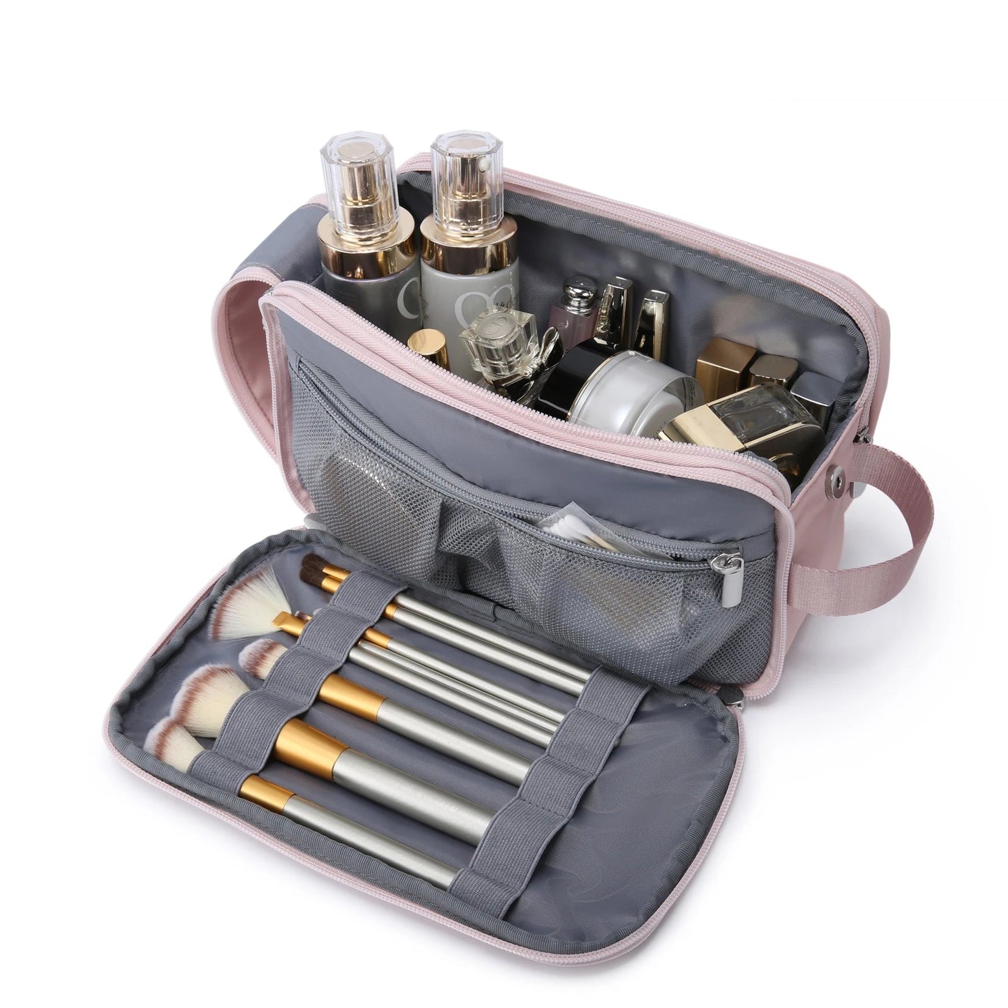 Women's Cosmetic Bag BAGSMART Waterproof Dopp Kit for Travel Lightweight Toiletries Bag for Men Makeup Bag Travel Necessaries