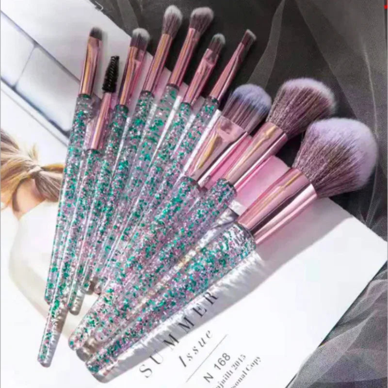 Ten Piece Makeup Brushes